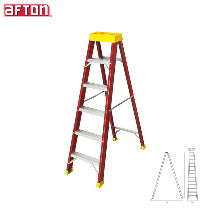 AFTON Single-Sided Fiberglass Ladder - Image 1