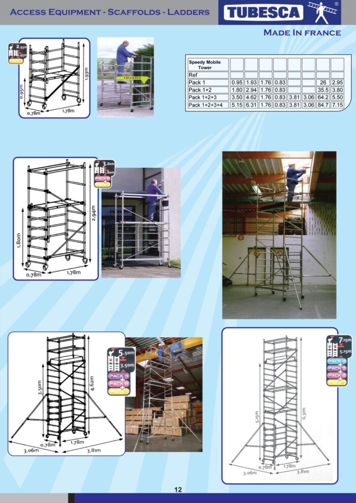 Tubesca Speedy Folding Scaffolding Tower - Image 11